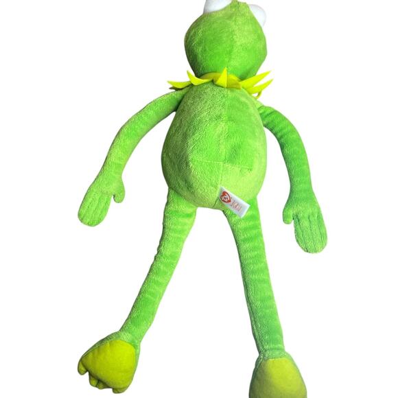 Ty Disney Kermit The Frog Plush 16" Stuffed Animal Muppets Beanie Buddies w/ Tag - Picture 4 of 6